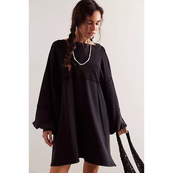 Free People Tops - Free People We The Free Coastal Solid Crew Sweatshirt Top Pullover XS NEW 284870